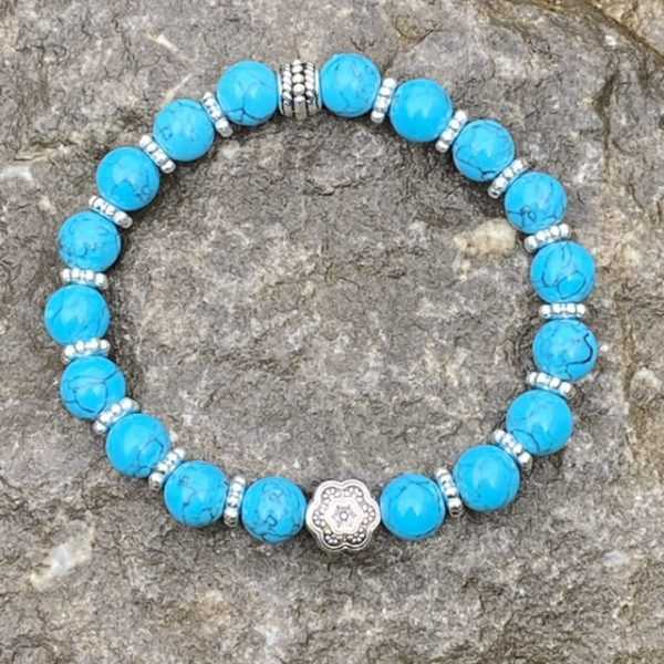 Armband Flower of Love, turquoise