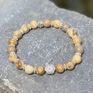 Kralen armband Flower of Love, natural