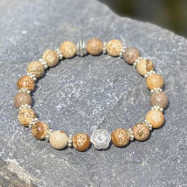Kralen armband Flower of Love, natural