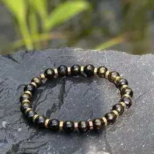 Kralen armband 8mm kleur koffie
