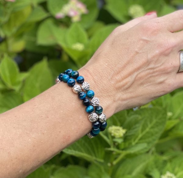 Kralen armband set Tijgeroog Turquoise