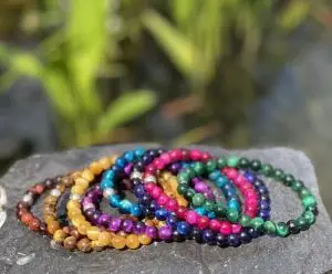 Kralen armbanden met tijgeroog 6mm 8 kleuren