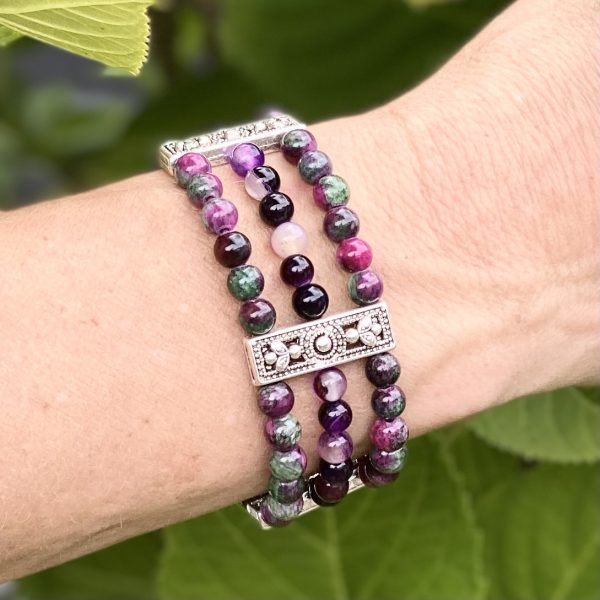 Armbandset Brandon purple light