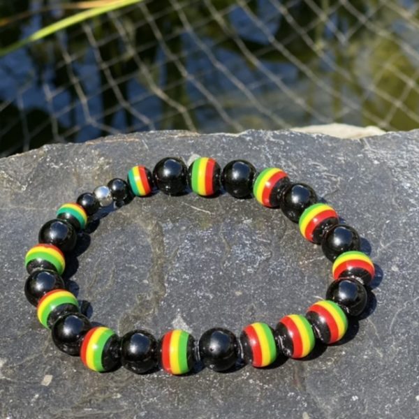 Kralen armband Rasta 10mm