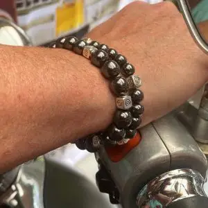 heren armband hematiet