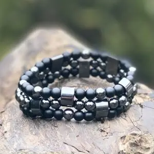 Dames en heren armband hematiet