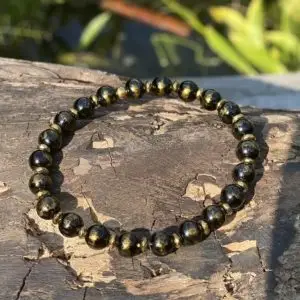 Kralen armband Black Lapiz Lazulli 6 mm