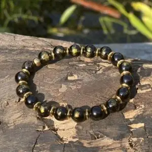 Kralen armband Black Lapiz Lazulli 6 mm