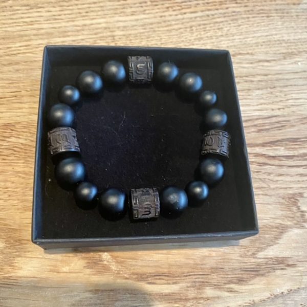 Kralen armband Tibet natural Black Beauty