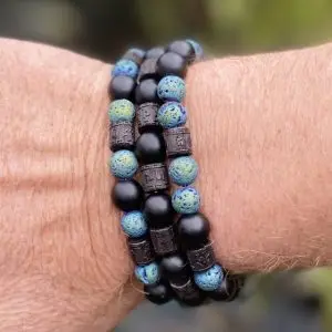 Kralen armband Tibet set a 3 armbanden Natural Beauty 8mm