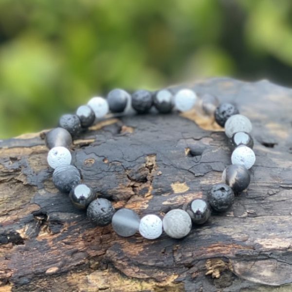 Kralen armband 8 en 10mm Natural