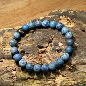 Kralen armband matte Howlite Blue 10 mm