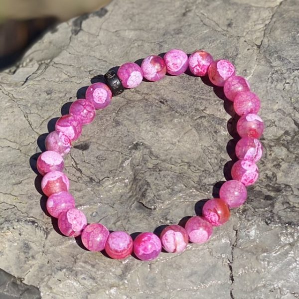 Dames en Heren armbanden Sensation 8 mm Roze