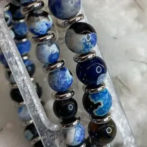 Armbandenset JaXX Sensation Ocean Bleu RVS