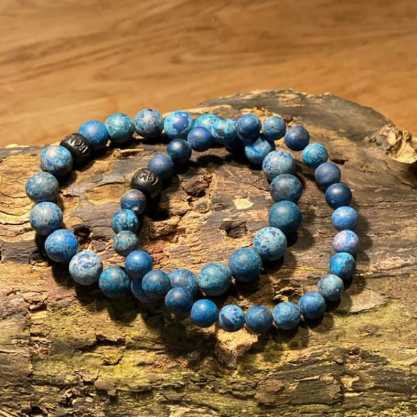 Kralen armbandenset 8/10mm softtones, 6 kleuren met lavastenen en hematiet