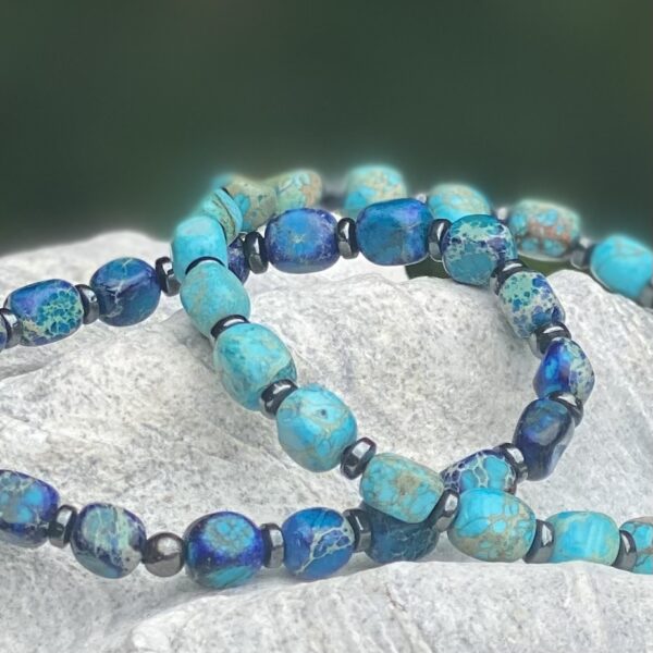 Armband kralen blauw/turqouise Musthave Bracelets Den Bosch