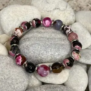 Armbanden JaXX Sensation roze 10 mm met Edelstaal