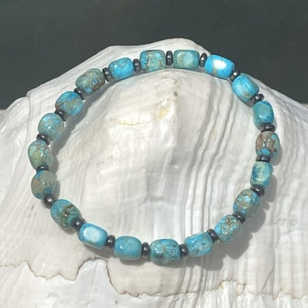 Armband kralen Keizer Shousan turquoise