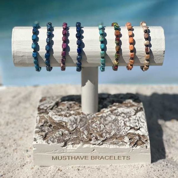 Armband kralenArmband The beads of Hapiness in 8 kleuren