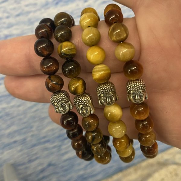 Armbanden Buddha 8mm Aaaaa kwaliteit Tijgeroog