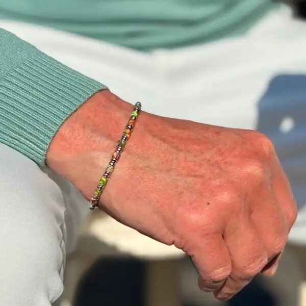 Platte kralen armbandset Jackson 5-delig  multicolor 4 en 6mm met Edelstaal - Afbeelding 8