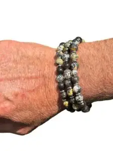 a person wearing bracelets