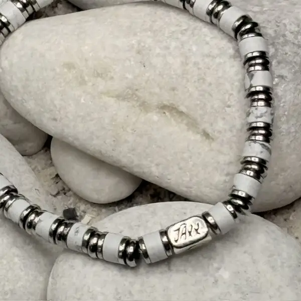JaXX Armband model Jackson Howliet met Sterling zilvere eindbead - Afbeelding 2