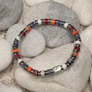 JaXX Armband model Jackson I love holland met Sterling zilvere eindbead