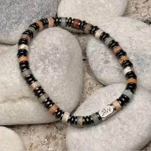 JaXX Armband model Jackson Autumn met Sterling zilveren eindbead
